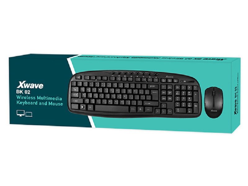 Xwave BK02 Bežična Tastatura i Miš 102644 x wave tastatura mis bk02 wireless