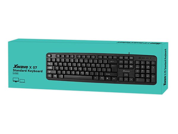 X Wave X 07 tastatura crna USB USA slova cene 1337