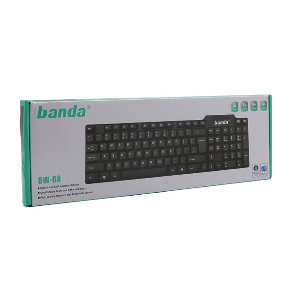 Tastatura žična BANDA BW08 crna 49878