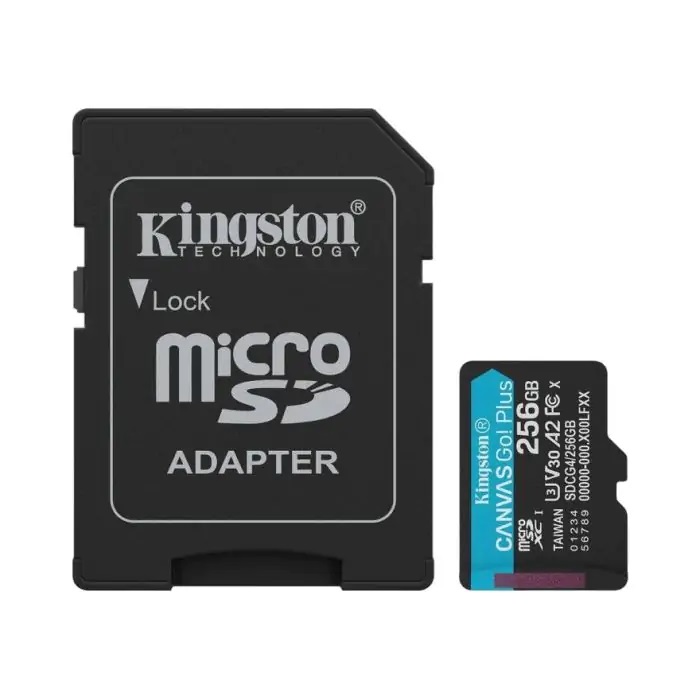 63878 ssd kingston 256gb microsdxc sdcg4 256gb adapter black_1