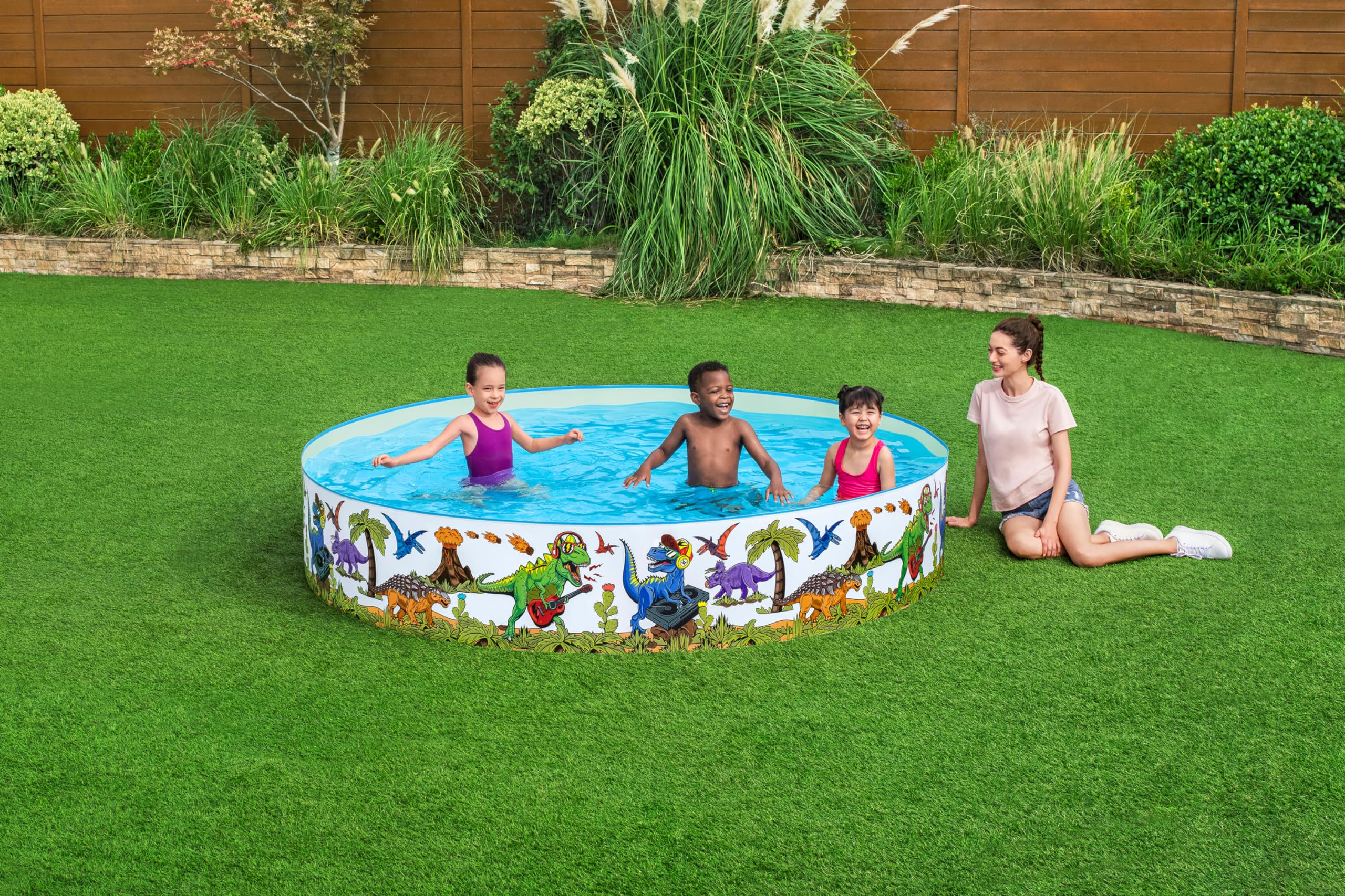 Bestway Dinosaur Fill'N Fun bazen za decu 244 x 46cm 91P7UVubEZL