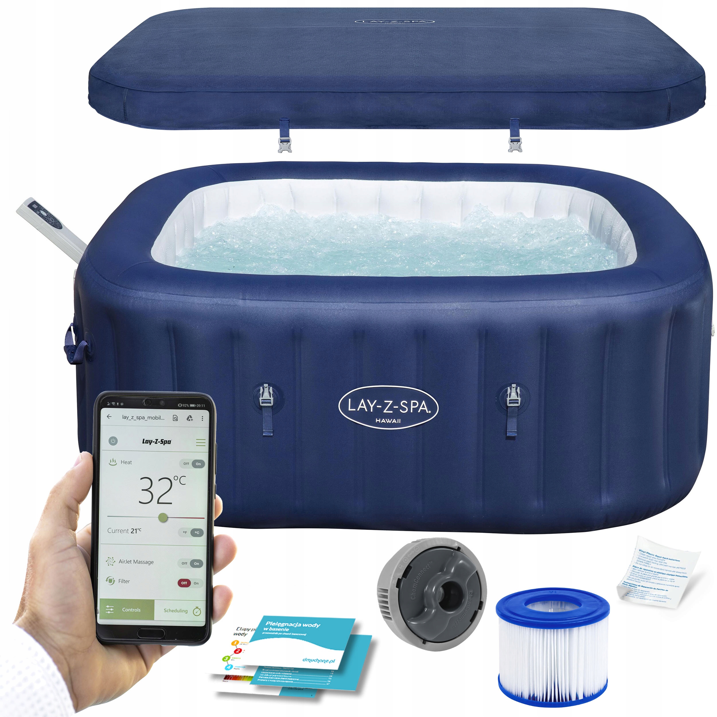 Dmuchane SPA ogrodowe AirJet Miami 6 osobowe hydromasaz Bestway