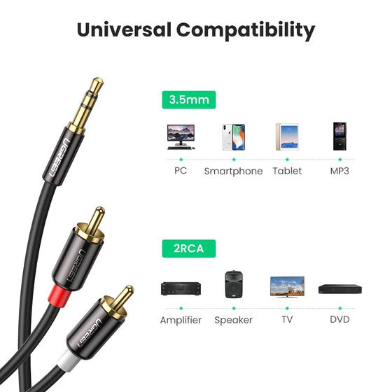Aux M na 2RCA M kabl 1.5m Ugreen AV102 aux m na 2rca m kabl 1 5m ugreen av102 2915_1.jpg