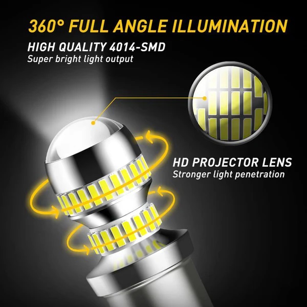 AUXITO LED sijalice 1156 BA15S P21W 7506 6000K 1156-54H-DD-W2 auxito 2600lm 1156 led bulbs ba15s p21w 7506 led light bulbs for backup reverse light bulb tail light 6000k white 13291284955229_x600