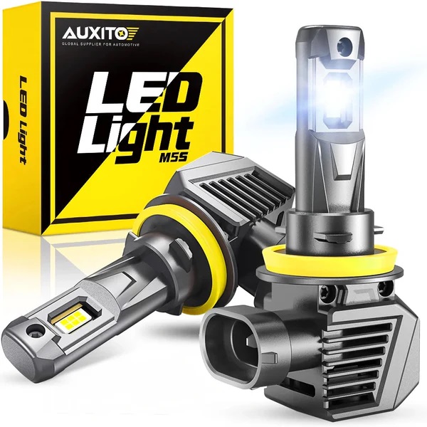 auxito h11 led headlight bulbs 22000lm 120w 600 brighter wireless h11 headlight bulb 6500k cool white h8 h9 led headlights pack of 2 40627391660276_x600