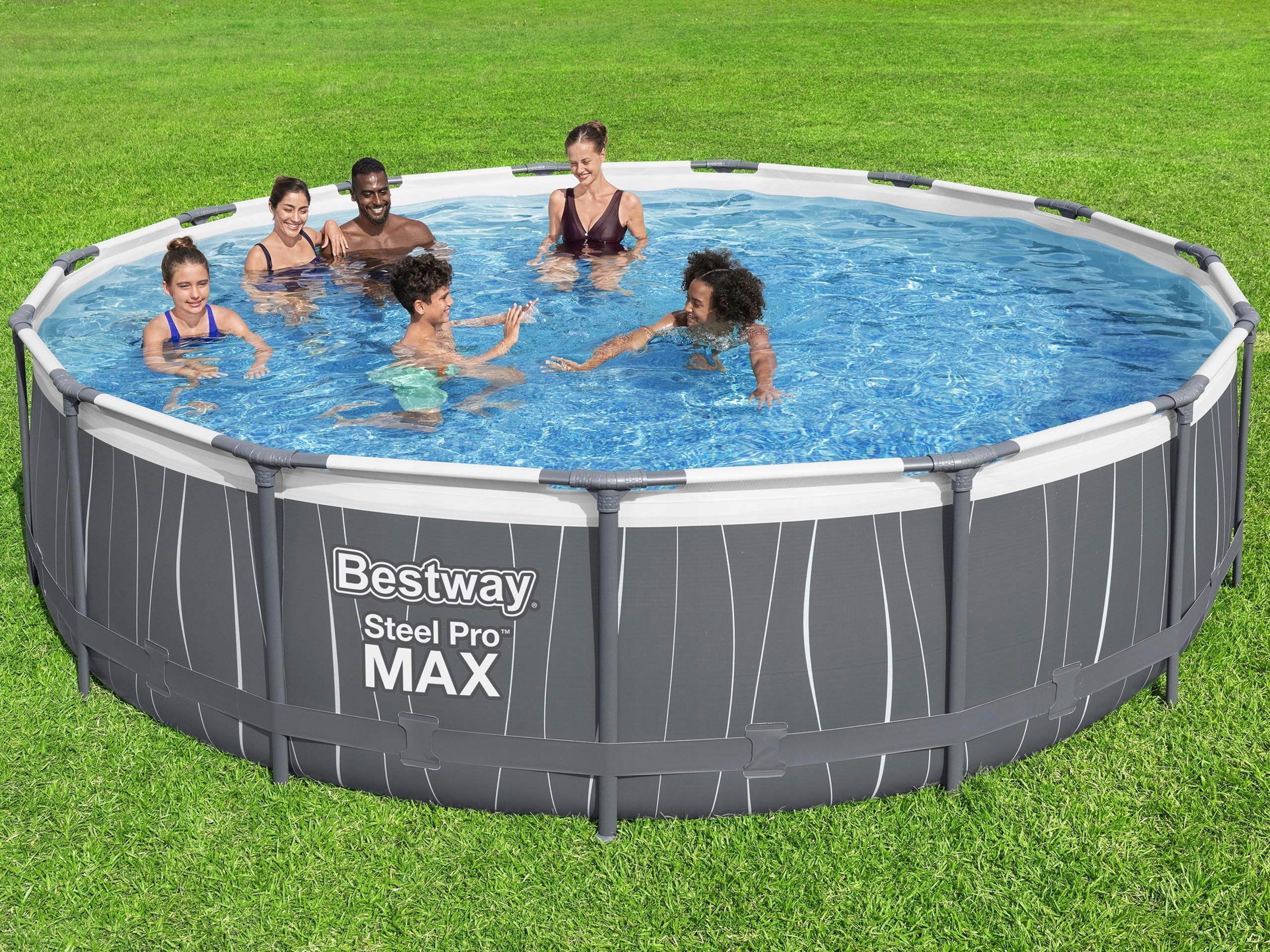 basen stelazowy ogrodowy Bestway 457 107 cm 15FT Kolor szary