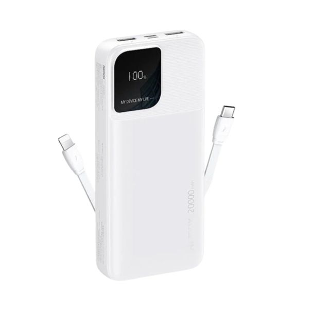 REMAX Power Bank Rellaen Series RPP-658 brzo punjenje 20000mAh 2.4A, bela bat9429_01_800_38961