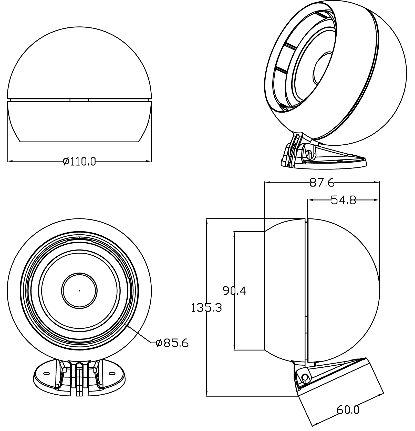 BLAUPUNKT auto zvučnik Kugel 87mm blaupunkt auto zvucnik kugel 87mm 2716_3.jpg