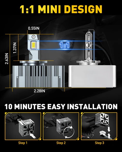 brightest d5s hid bulbs 24000 lumens 6000k white 500 brightness xenon hid replacement lights 43516116566260_x600