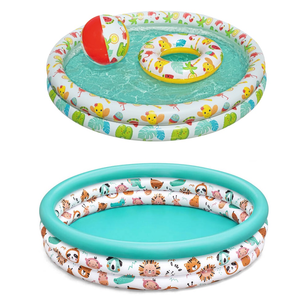 eng_pl_Bestway Inflatable childrens paddling pool SAFARI ANIMALS 122cm 51226 22012_13