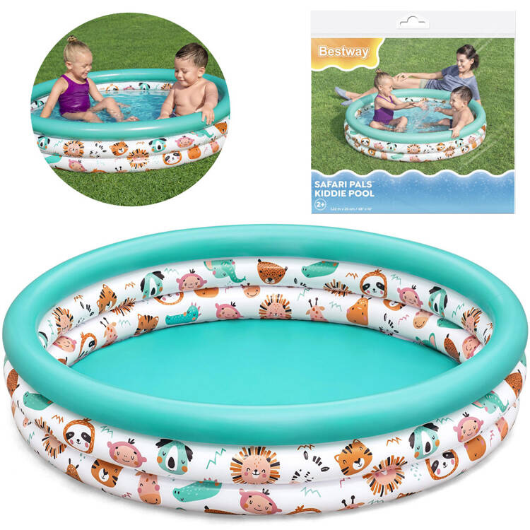 eng_pl_Bestway Inflatable childrens paddling pool SAFARI ANIMALS 122cm 51226 22012_13