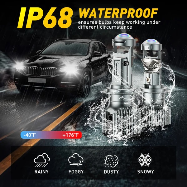 h7 led headlight bulbs 24000lm 6500k white with hd fisheye lens 1167487412_x600