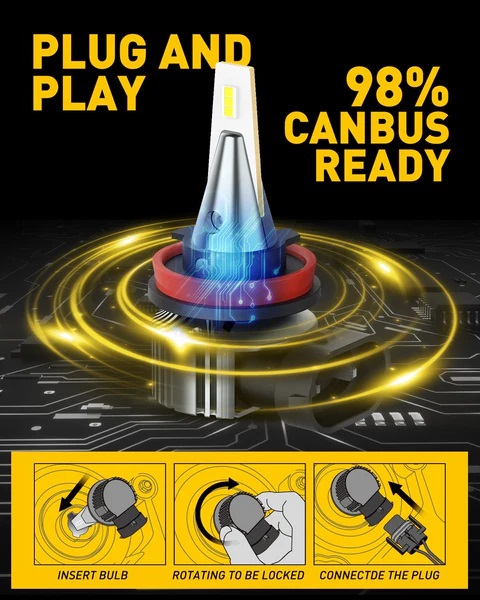 h8 h11 h16 led fog light bulb cool white super penetration led csp chips 4000 lumens per pair 36325991186676_x600