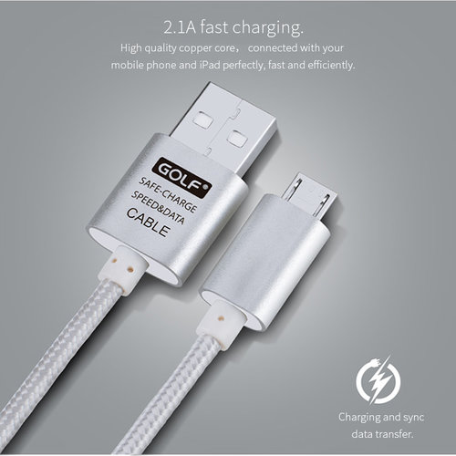 Mikro usb kabl silver 3m GOLF GC-10m mikro usb kabl silver 3m golf gc 10m 1614_0.jpg
