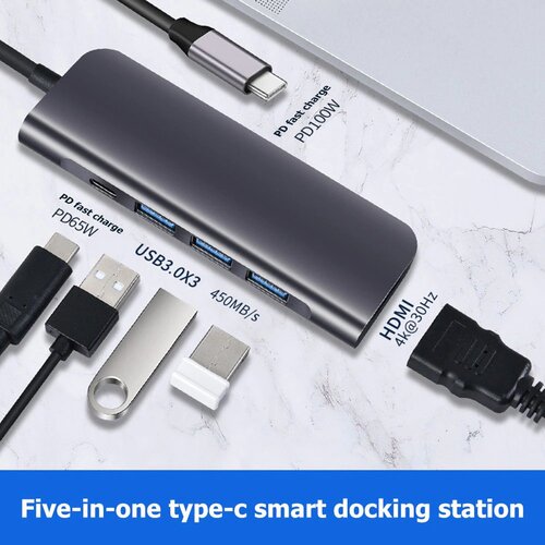 Multi-Port Type C hub 5u1 Usb C 4K Hdmi multi port type c hub 5u1 usb c 4k hdmi 2862_1.jpg
