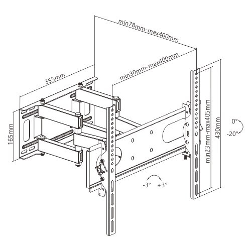 Nosač za TV zglobni Kettz TVN-9400 32"-58" nosac za tv zglobni kettz tvn 9400 32 34 58 34 1481_2.jpg