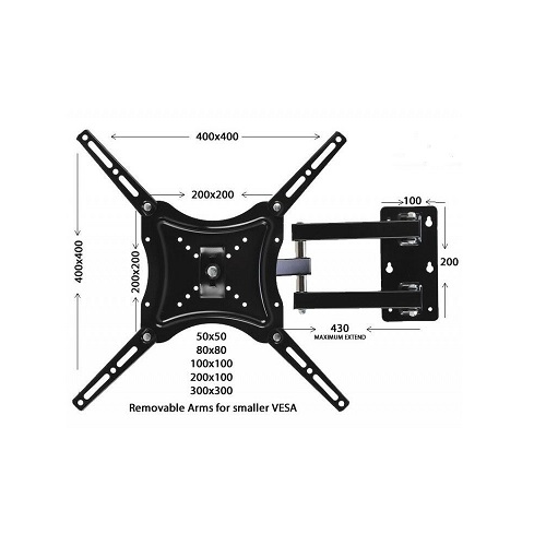 Nosač za TV zglobni TVN-6100 13"-43" nosac za tv zglobni tvn 6100 13 34 55 34 2192_1.jpg
