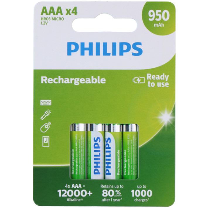 Philips Baterija AAA NiMH 1.2V 950mAh (1/4) philips baterija aaa nimh 1 2v 950mah 1 4 3785_11.jpg