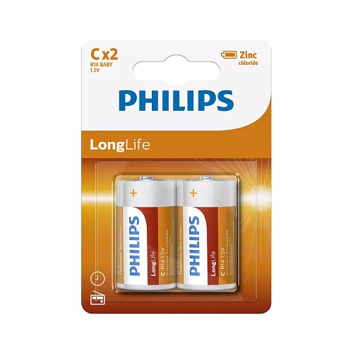 Philips Baterija Longlife R14/C 1.5V (1/2) philips baterija longlife r14 c 1 5v 1 2 3645_11.jpg