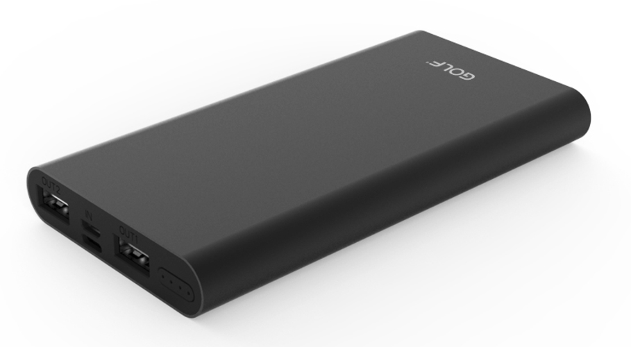 Power bank 10000mAh GOLF EDGE10 crni Velteh DOO