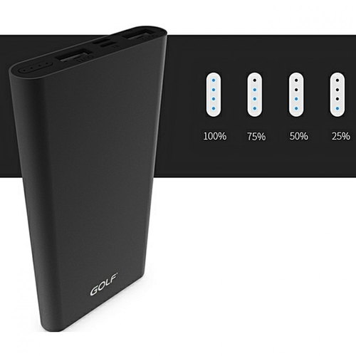 Power bank 10000mAh GOLF EDGE10 crni Velteh DOO