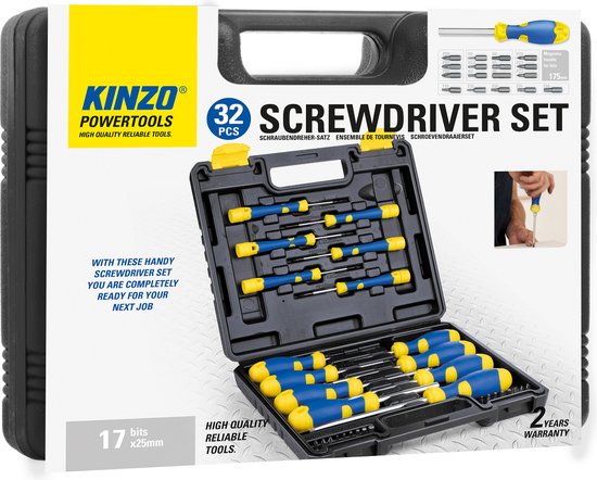 Set odvijača Kinzo 32-delni komplet set odvijaca kinzo 32 delni komplet 4075_1.jpg