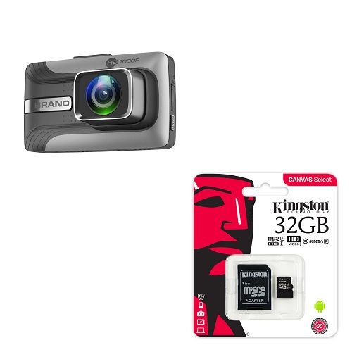 DVR auto kamera HD-K900 + Mikro SD kartica 32GB Kingston CL10 slika_00K900