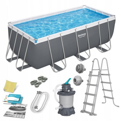 Bestway Steel Pro MAX pravougaoni bazen 4.12 x 2.01 x 1.22 m sa pumpom