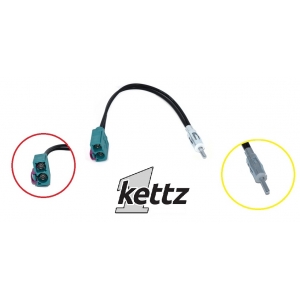Antenski adapter FAKRA2-DIN Kettz KT-AD17    