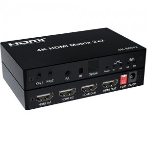 HDMI Matrix Kettz 4k 60hz 2x2 HM-K252        