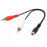 GOOBAY 50008 RCA Y-adapter 2 muška na 1 ženski 0,2m