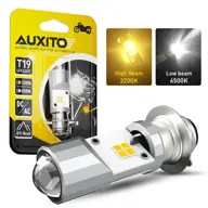 AUXITO T19 P15D-25-1 LED sijalica 3200K žuta za motocikl T19-GF-Y1