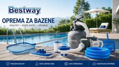 Oprema za bazen — kompletan vodič kroz pumpe, filtere, prekrivače i održavanje