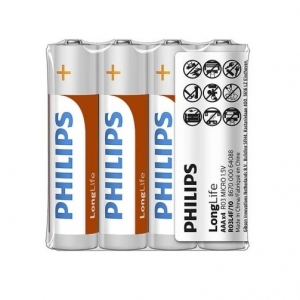 Philips Baterija Longlife R03/AAA (1/4)      