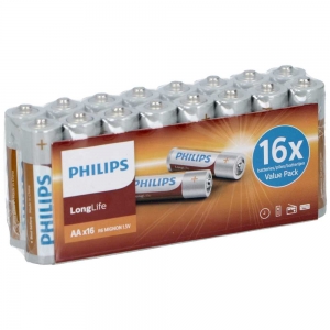 Philips Longlife Baterija  R6/AA (1/16)      