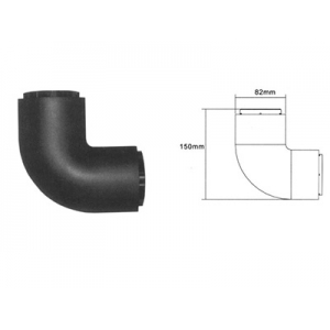 PVC kanalica ugaona CC-03B crna              