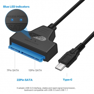 USB C na Sata 22 pin Napojni Kabl NKC-K022   