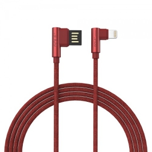 USB kabl na lighting 1m 90° GOLF GC-48m red  