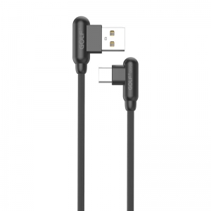 USB kabl tip C 1m 90° GOLF GC-45T crni       