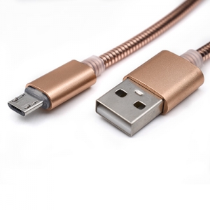 USB metalni kabl Mikro 1m MAB-K010 Pink      