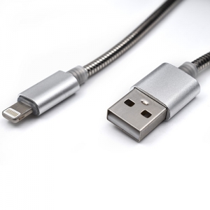 USB metalni kabl na Iphone 1m IAB-K010 Silver