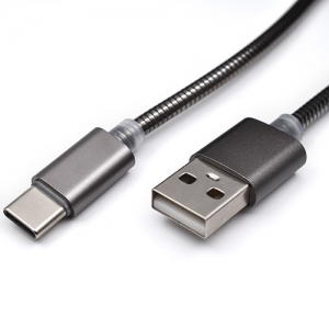USB metalni kabl na Tip C 1m CAB-K010 Grey   