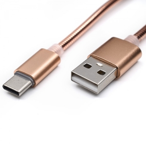 USB metalni kabl na Tip C 1m CAB-K010 Pink   