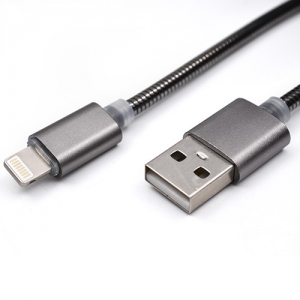 USB metalni kabl za Iphone 1m IAB-K010 Grey  