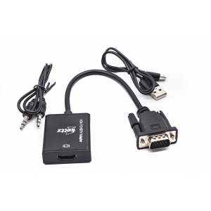 VGA na HDMI Konvertor + audio 3.5mm V2H      