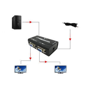 VGA spliter 1/2 2 porta V-SP112 aktivni      