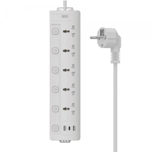 XO Produžni Kabl WL19 5 utičnica + 2USB+C 2m 