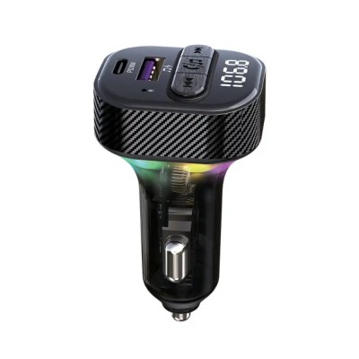 Kettz FM Transmiter i Punjač Yare – QC3.1 + Type-C PD30W, LED