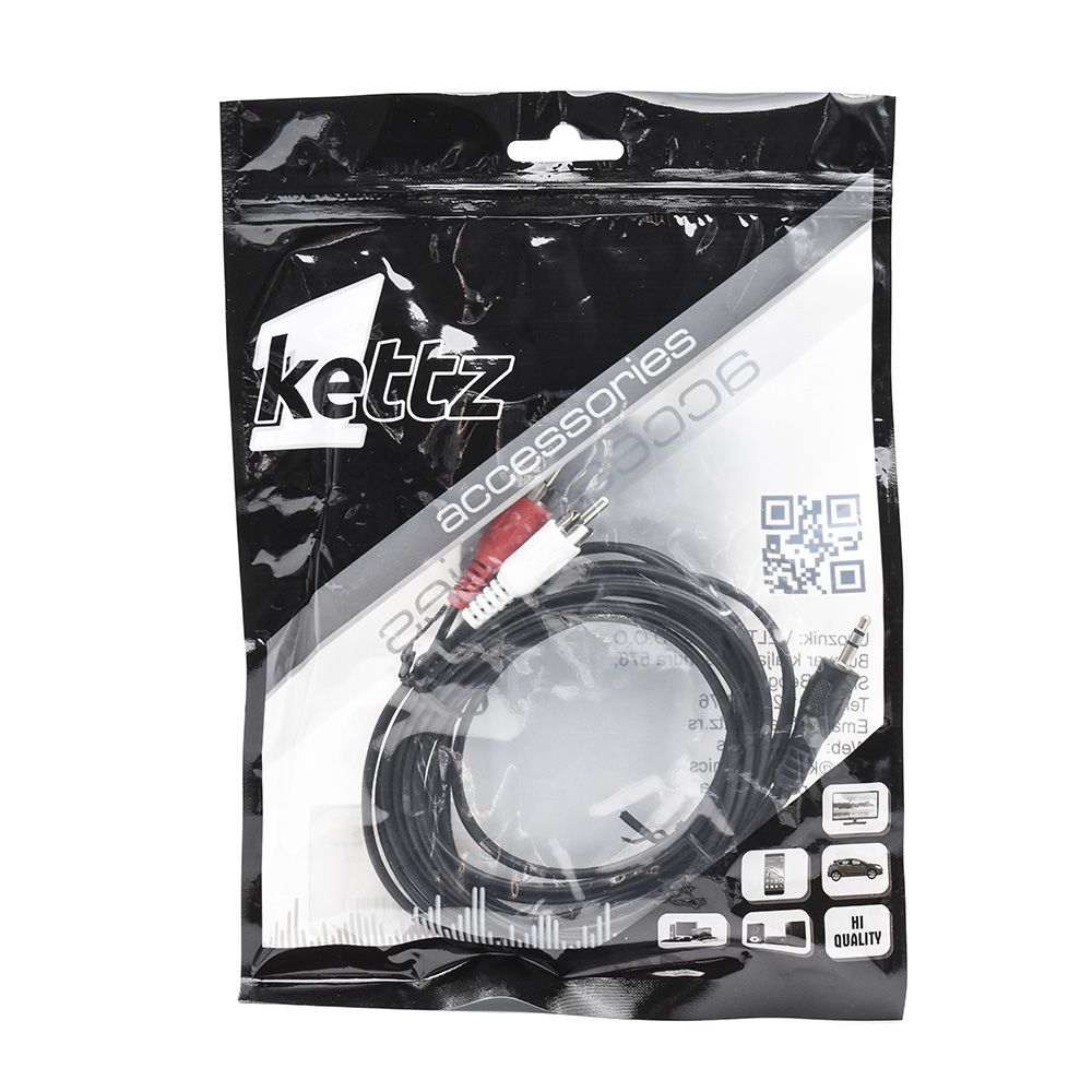 Stereo 3.5mm na 2RCA kabl 3m Kettz S2R-030 stereo 3 5mm na 2rca kabl 3m kettz s2r 030 2500_1.jpg