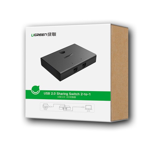 UGREEN 30345 USB 2.0 switch 2x1 (1in - 2out) ugreen 30345 usb 2 0 switch 2x1 1in 2out 3452_4.jpg
